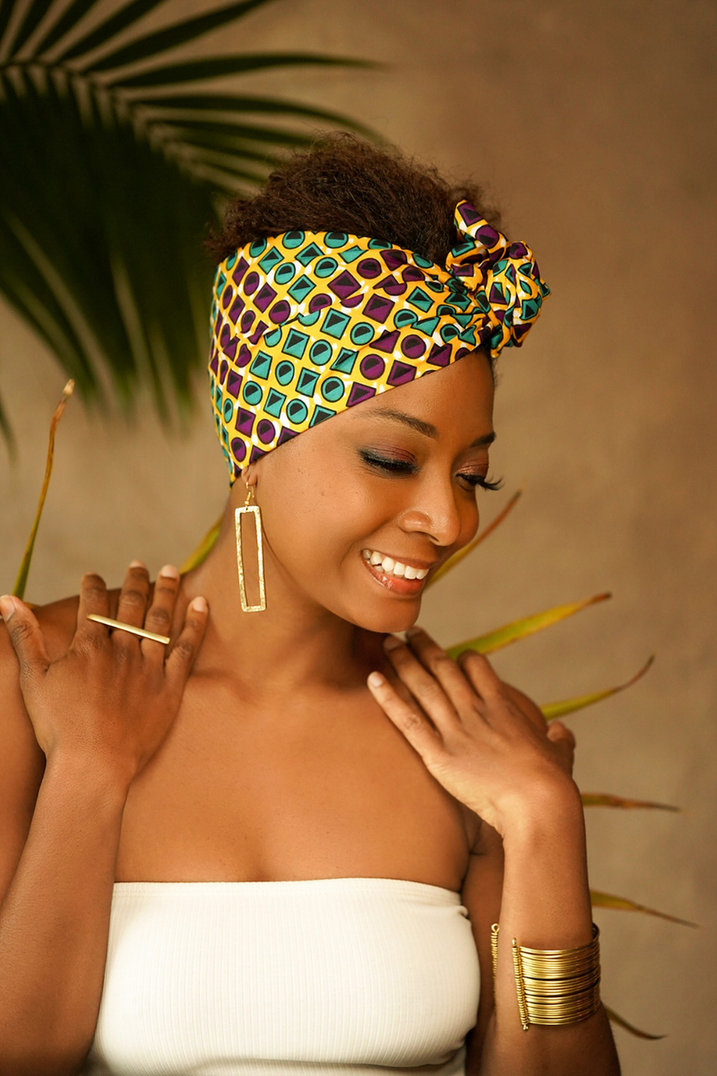 african-print-head-wrap-yellow-green-purple-3