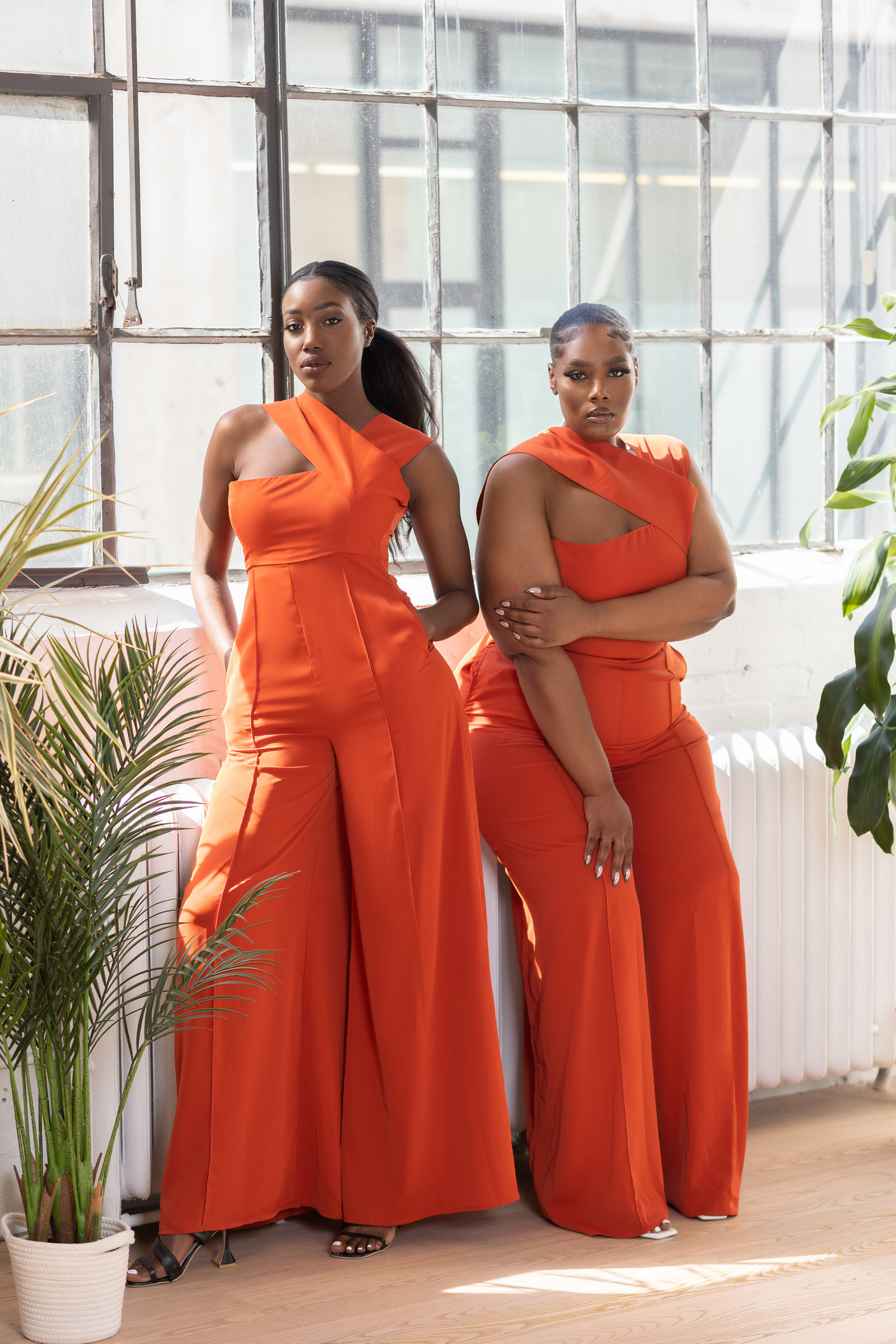 Jumpsuits | Onika Orange Jumpsuit | African Fashion – Sirani's Fashion
