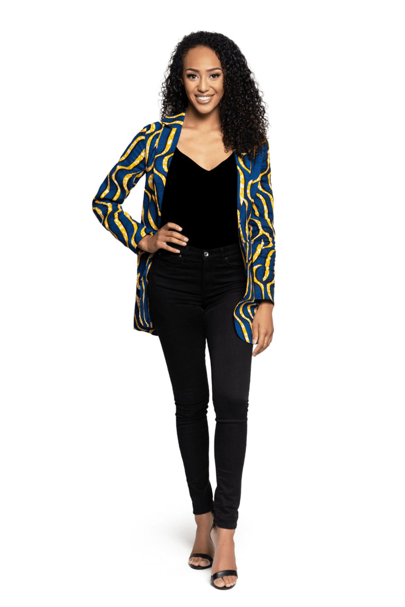 Safi African Print Blazer