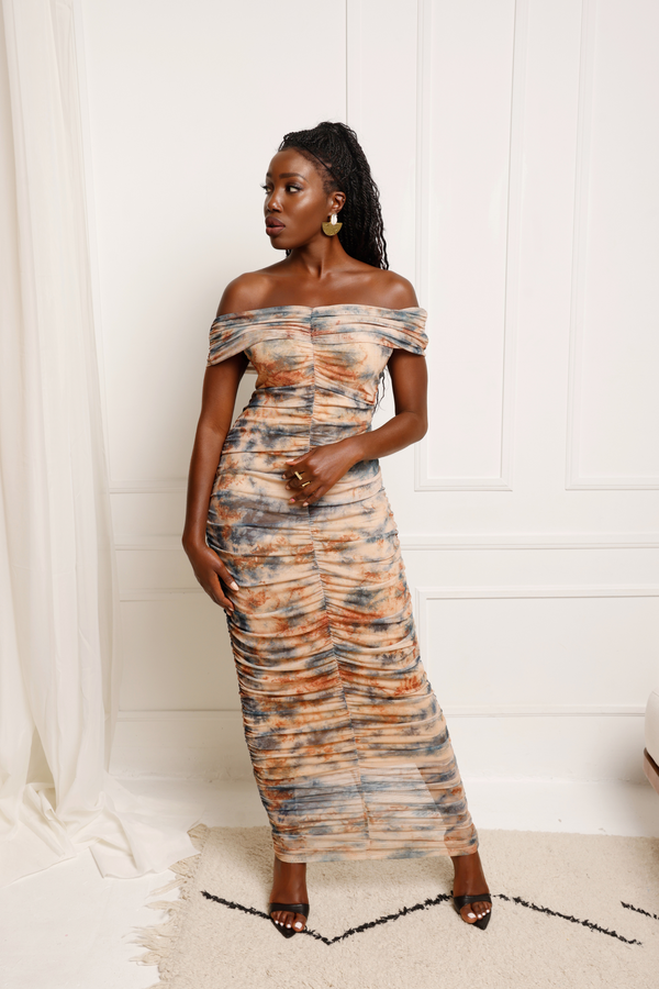 Sira Ruched Maxi Dress