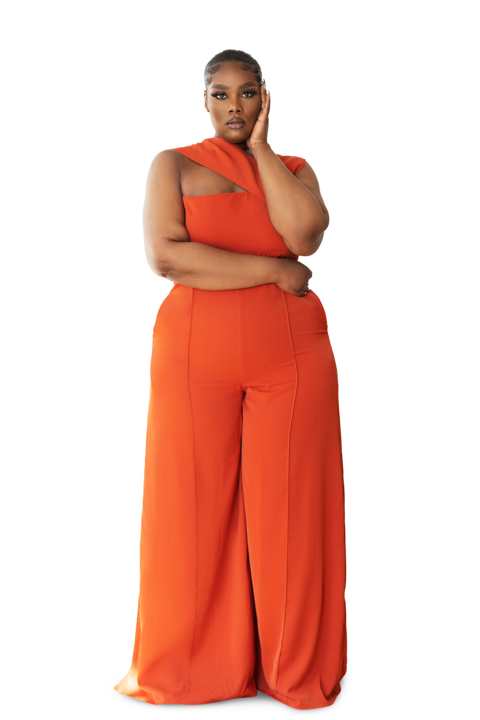 Jumpsuits | Onika Orange Jumpsuit | African Fashion – Sirani's Fashion