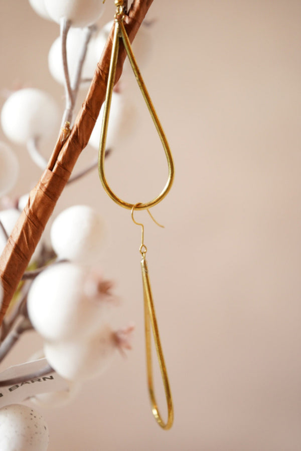 Brass Dangle Earrings