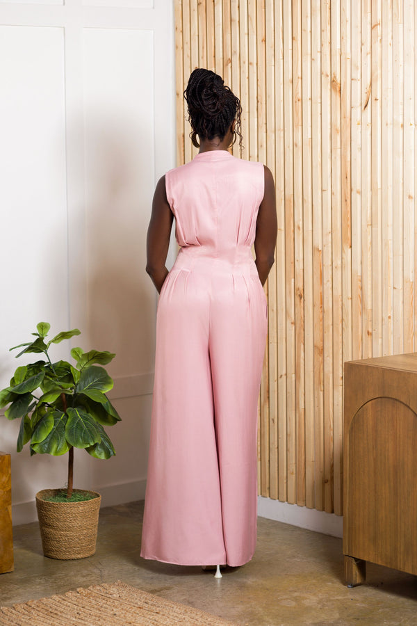 Asha Pink Jumpsuit