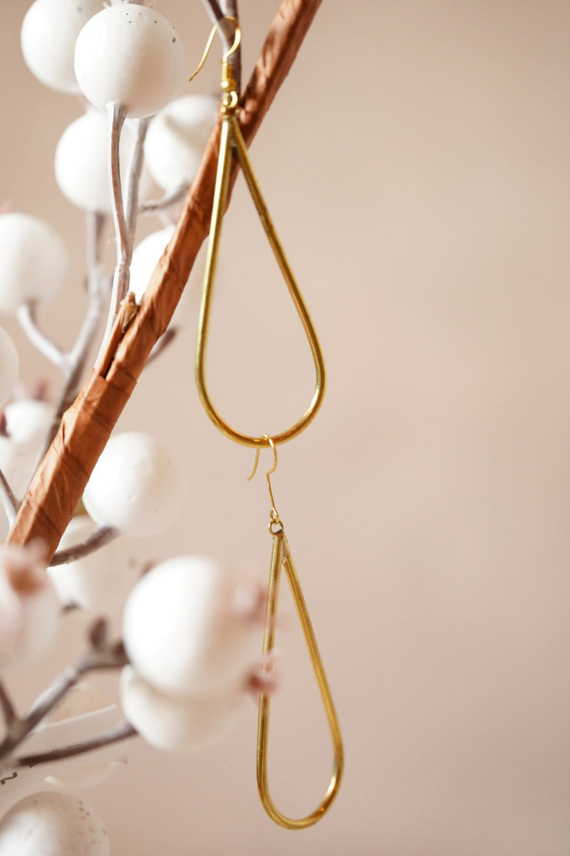 Brass Dangle Earrings