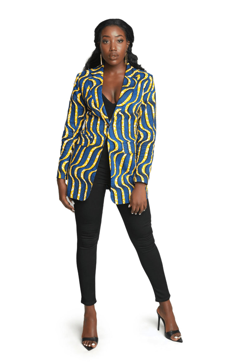 Safi African Print Blazer