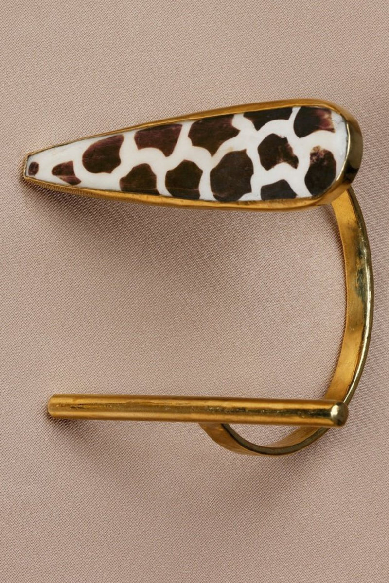 Safa Brass and Bone Bangle