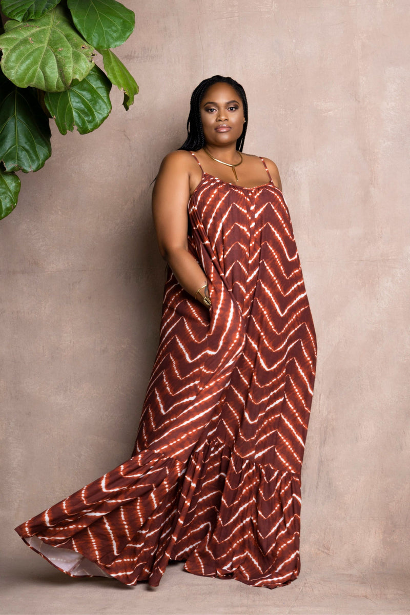 Akia African Print Summer Dress