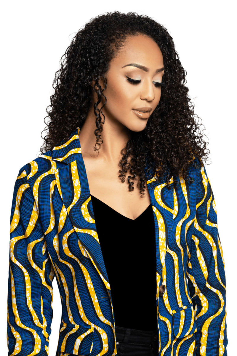 Safi African Print Blazer