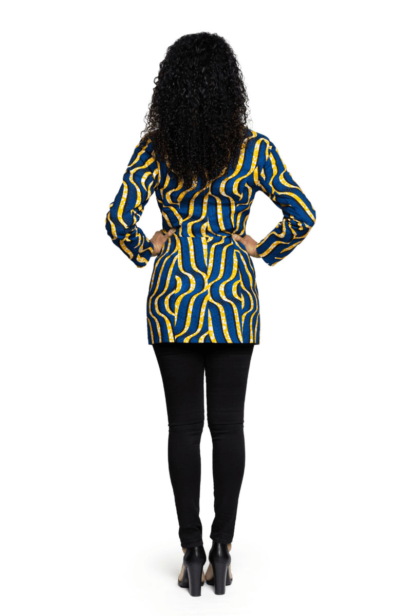 Safi African Print Blazer