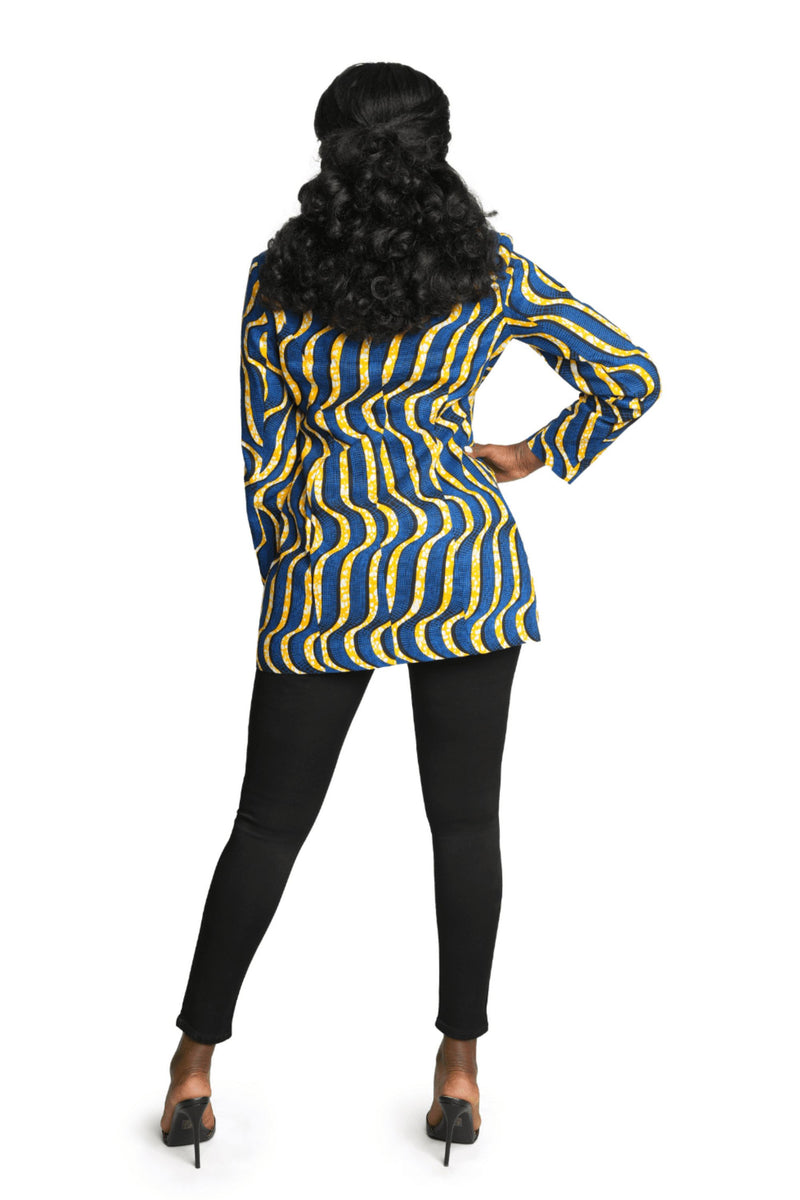 Safi African Print Blazer