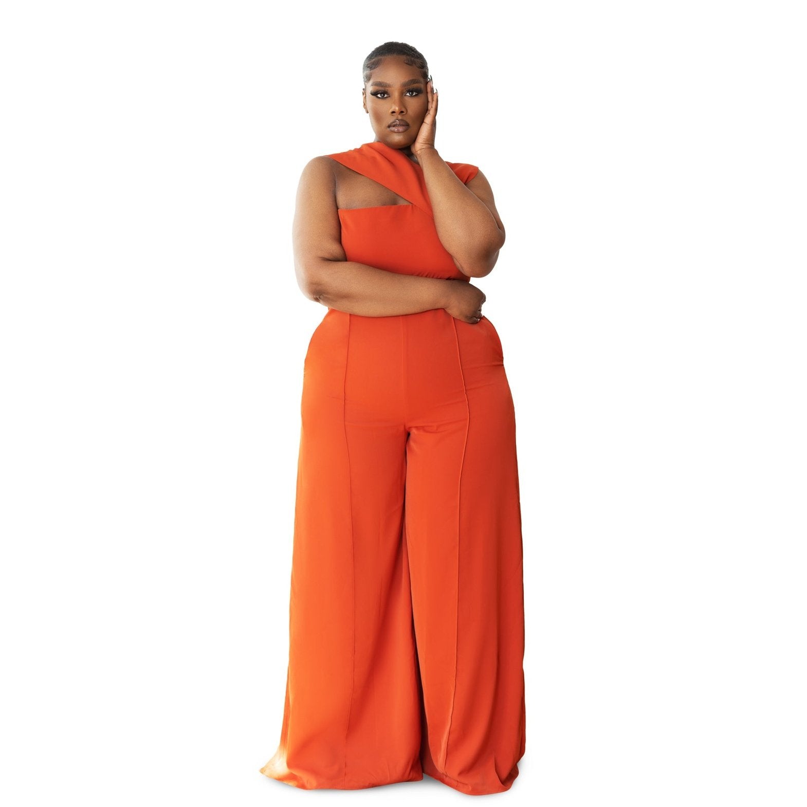 Jumpsuits | Onika Orange Jumpsuit | African Fashion – Sirani's Fashion