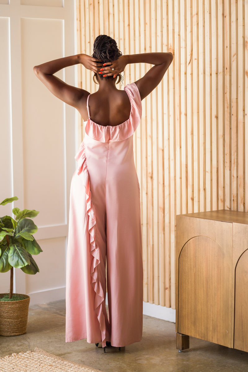 Flora Pink Jumpsuit