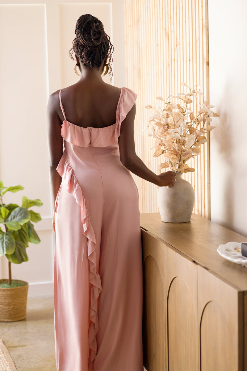 Flora Pink Jumpsuit