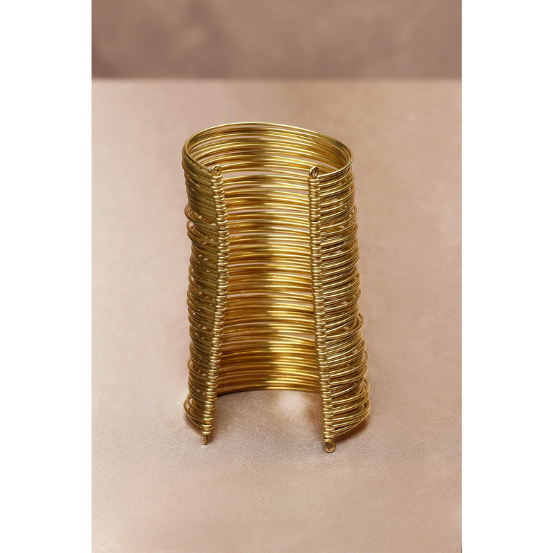 Long Goddess Brass Bracelet
