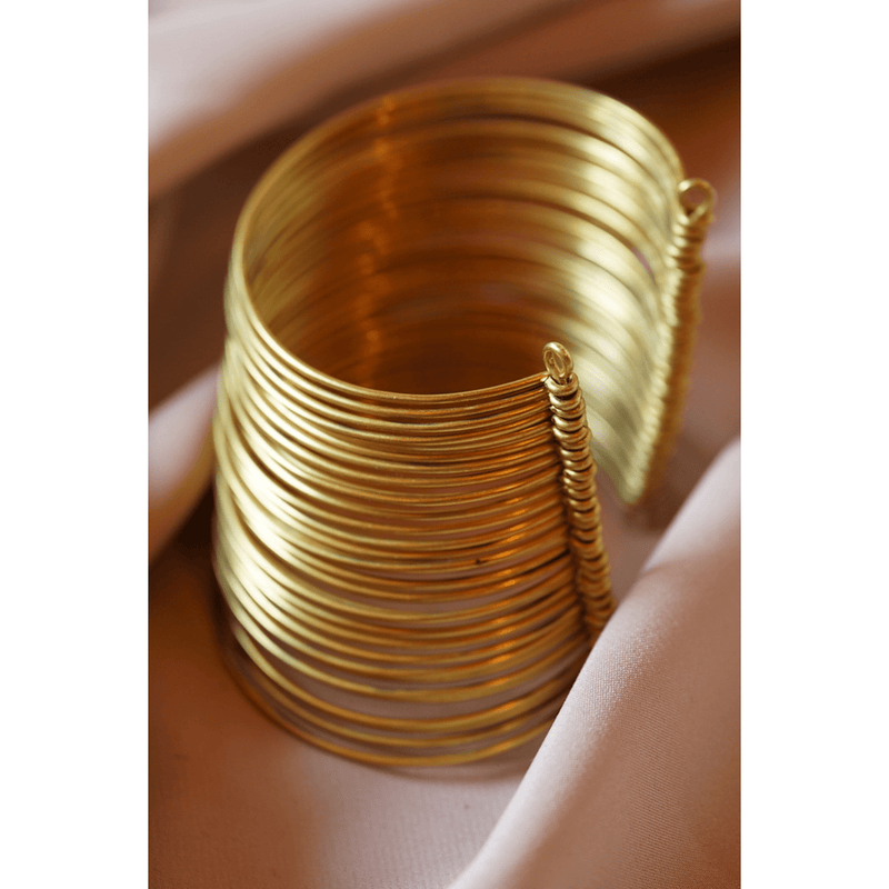 african-jewelry-stacked-brass-bracelet