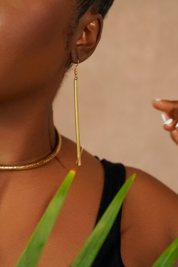 african-jewelry-straight-cylinder-brass-earrings