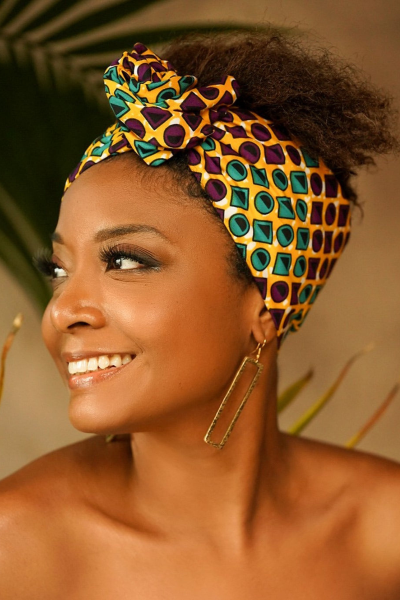 african-print-head-wrap-yellow-green-purple