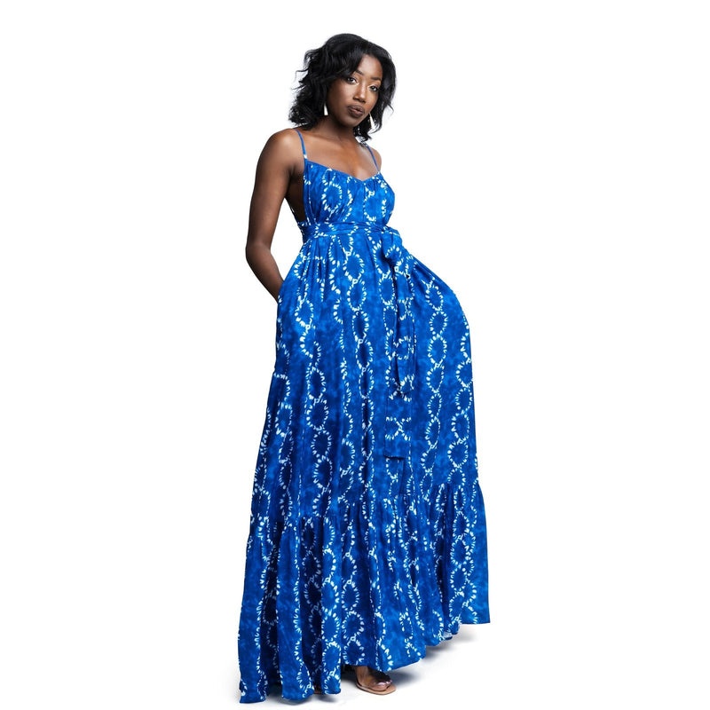 African Dresses | Indigo African Print Summer Dress | Sirani's Fashion African Dresses | Indigo African Print Summer Dress | Sirani's Fashion