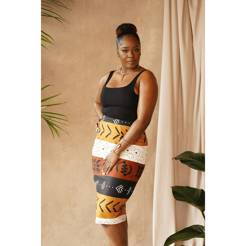 African Print Pencil Skirts Lona Pencil Skirt Sirani s Fashion