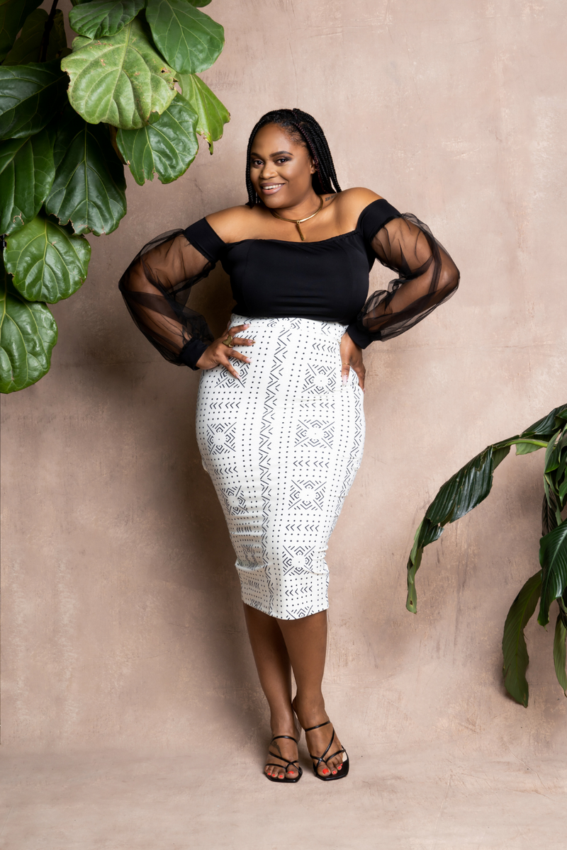 woman-wearing-african-print-pencil-skirts-white-3
